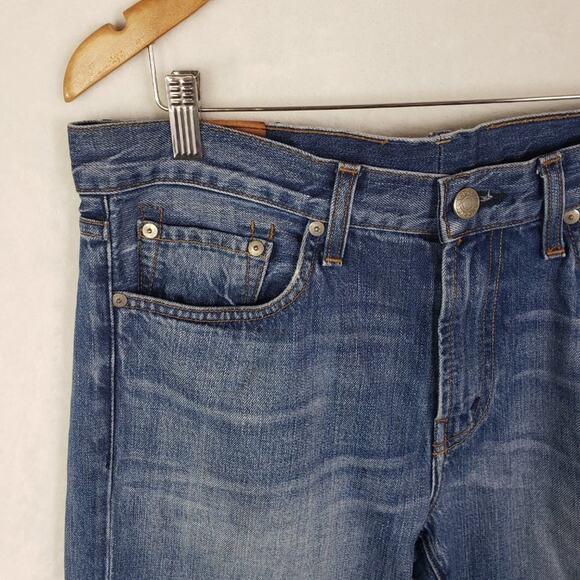 J Brand Slim Straight Jeans Men 34x27 Kane Tailored Length Blue Denim 5 Pocket - Picture 2 of 5